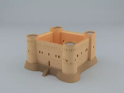 Traditional Fort 3D Model 3D model