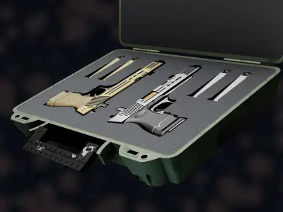 NZ PT-9M Pistol Free low-poly 3D model