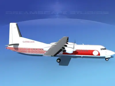 Fokker F-60 QuebecAir 3D model