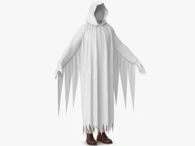 Hooded Costume 11 3D model