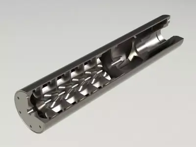 Concept suppressor using monocore Free 3D model