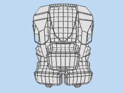 Armour Vest - Type 3 3D model