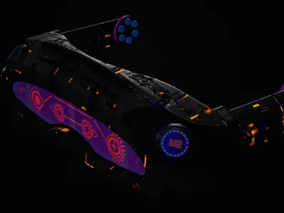 Sci fi Glasses Goggles and Mask Pack 1 Low-poly 3D model