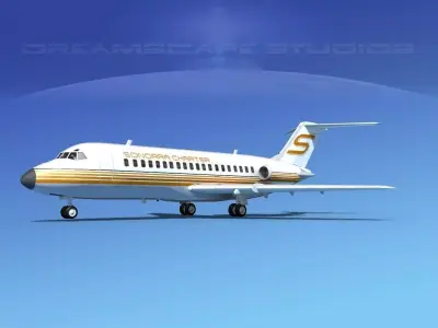 Douglas DC-9-15 Sonorra Air Charter 3D model