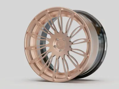 rims pink auto moto garage tuning  3D model