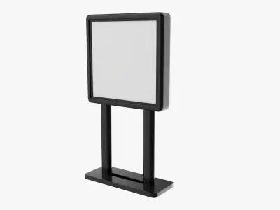 Advertising stand display mockup 11 3D model