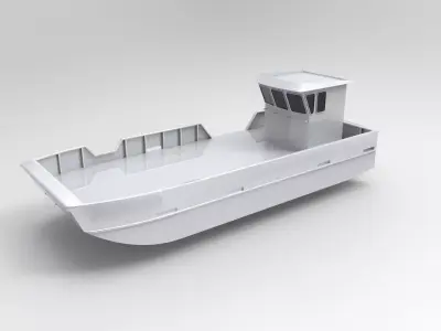 river boat 3D print model
