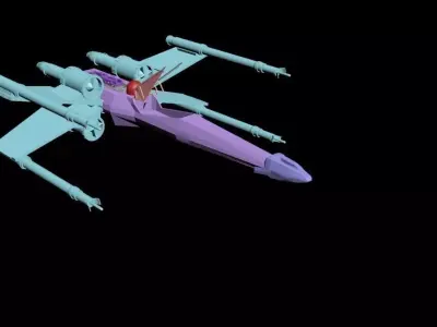 Nave X Wing 3D model