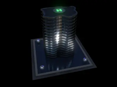 Art Skyscraper 3D model
