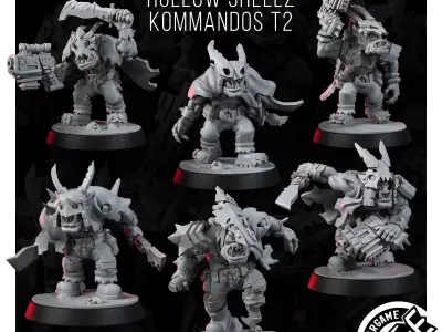 ORK HOLLOW SHELLZ KOMMANDOS T2 3D model