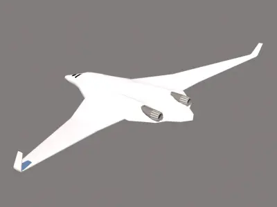 PAK DA Bomber Low-poly 3D model