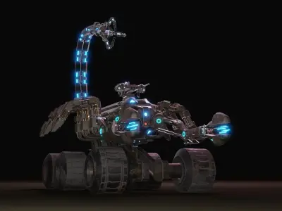 Skorpion tank 3D model Low-poly 3D model