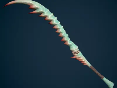 Mantis Sword Low-poly 3D model