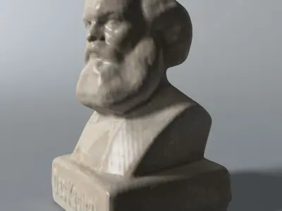 Karl Marx Bust 3D model