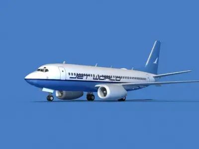 Boeing 737 MAX 7 Jet World 3D model