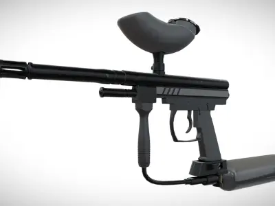 Spyder Paintball Gun Low-poly 3D model