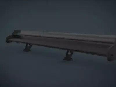 free spoilers Free low-poly 3D model