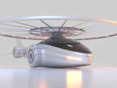 Futuristic Drone A 1 3D model