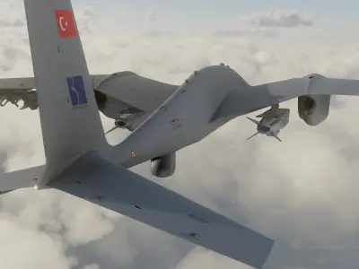 Turkish Siha-iha collection Low-poly 3D model