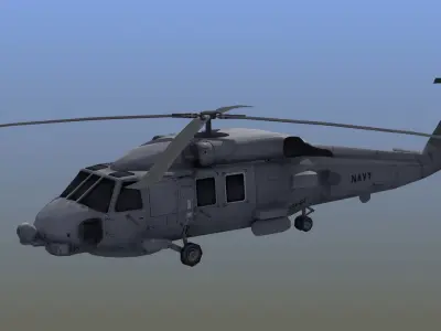 MH60 Seahawk LD1 Low-poly 3D model