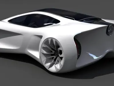 Mercdes Benz biome Free low-poly 3D model