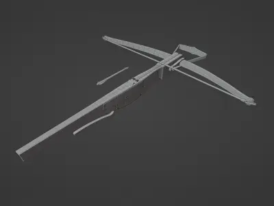 Medieval Crossbow Free low-poly 3D model