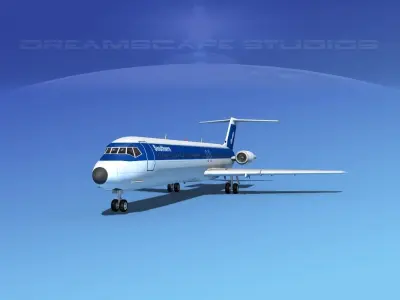 Douglas DC-9-50 Southern 3D model