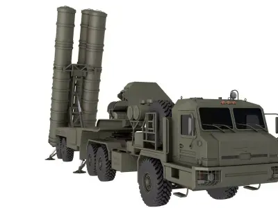 S-400 Launch Vehicle 3D model