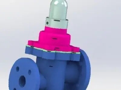 The oil return valve 3D model