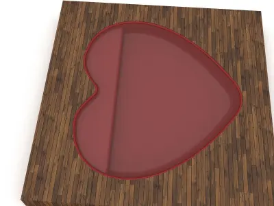 3D jakuzi model hearth model Low-poly 3D model