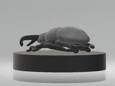 Defensive pose model 3D print model