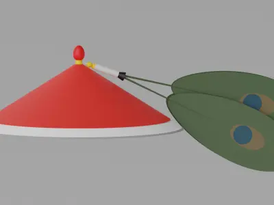 Chinese Qing Dynasty Official Hat 3D model