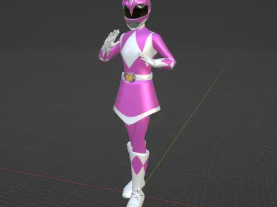 Pink Ranger - Power Ranger 3D model