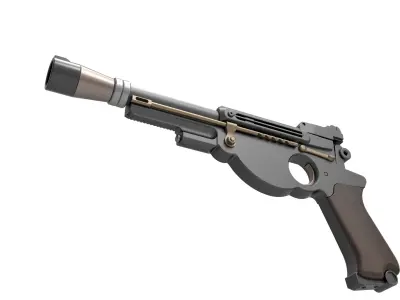 Blaster pistol from The Mandalorian TV series 3D model