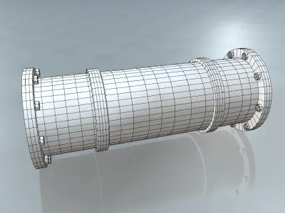 Rusted Pipe 002 3D model
