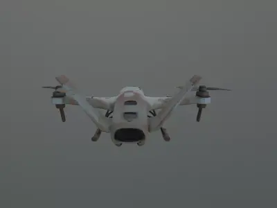 VTOL aircraft wreck 3D model