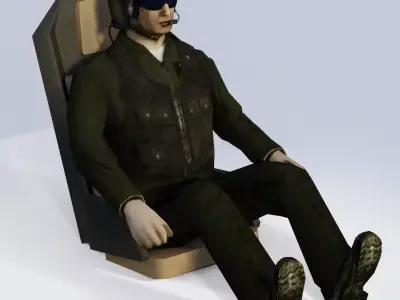 Military Pilot 3D model