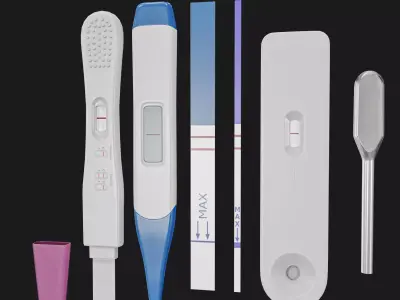 Pregnancy Test Kit   Low-poly 3D model
