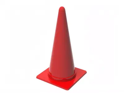Road cones Free 3D model
