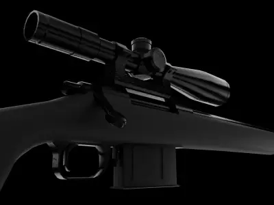 Bounty Hunter Sniper Rifle Free 3D model
