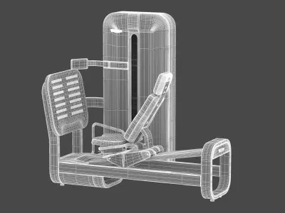 Technogym Selectorized Artis Leg Press 3D model