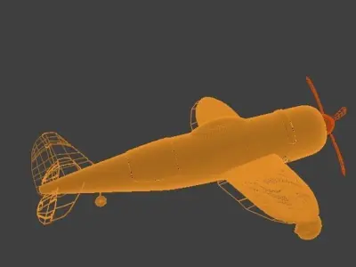  REPRESENTATION OF A 1945 AIRPLANE Free 3D model