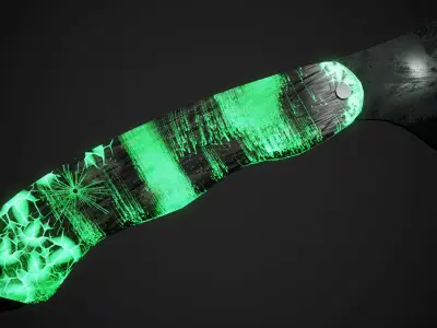 Game Ready Phantom Knife Low-poly 3D model