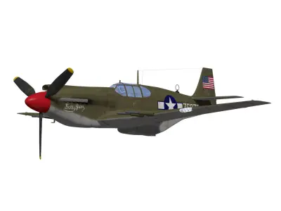 North American P-51 Mustang 3D model