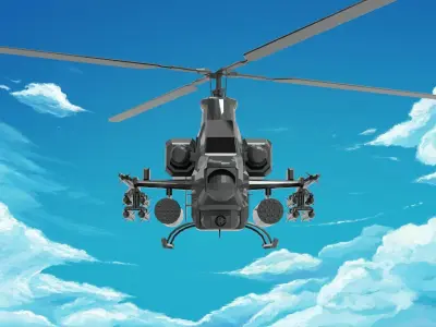 Bell AH-1 Cobra 3D model