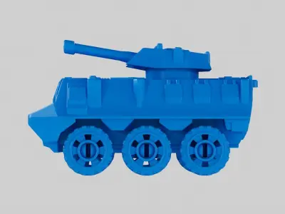 Lego Toy Tank 3D model