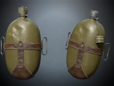 Flask 4731 OCT Low-poly 3D model