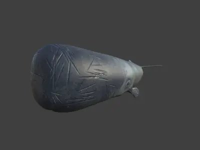 Sperm Whale Low-poly 3D model