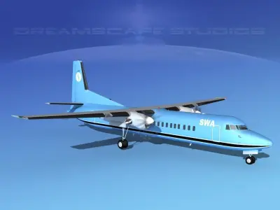Fokker F-60 SWA 3D model