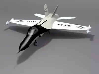 Northrop YF 17 Cobra Low-poly 3D model
